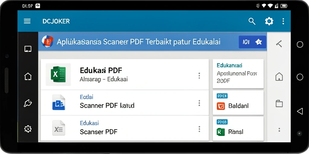 Antarmuka IDCJOKER yang sederhana dan efektif untuk Scanner PDF.