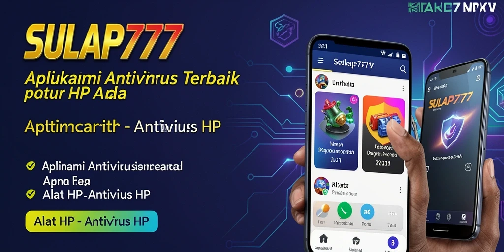 Screenshot antarmuka SULAP777 memperlihatkan fungsi pemindaian antivirus yang sederhana.